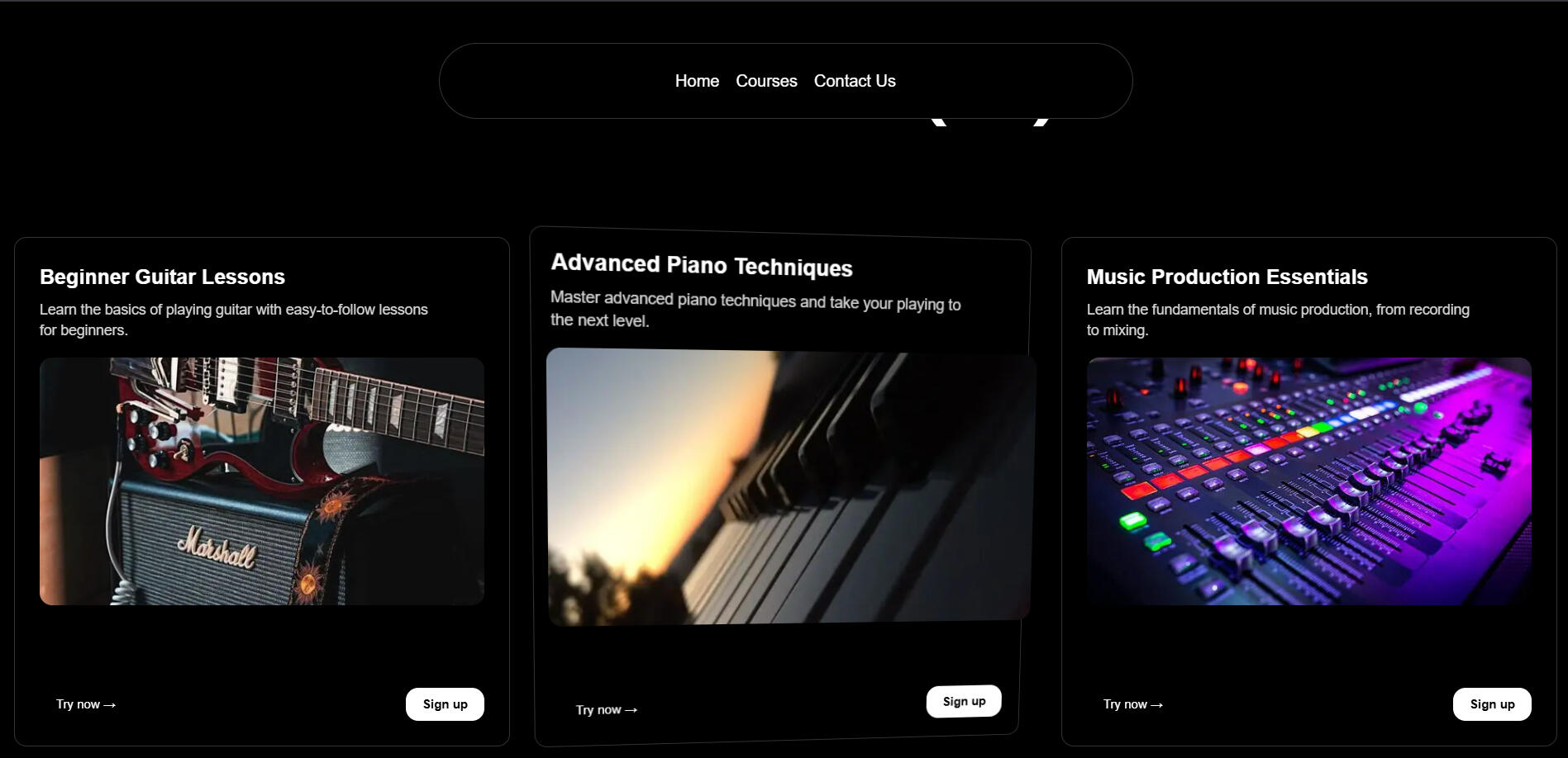 Enhanced UI with Aceternity’s 3D card components — smooth, elegant, and intuitive.