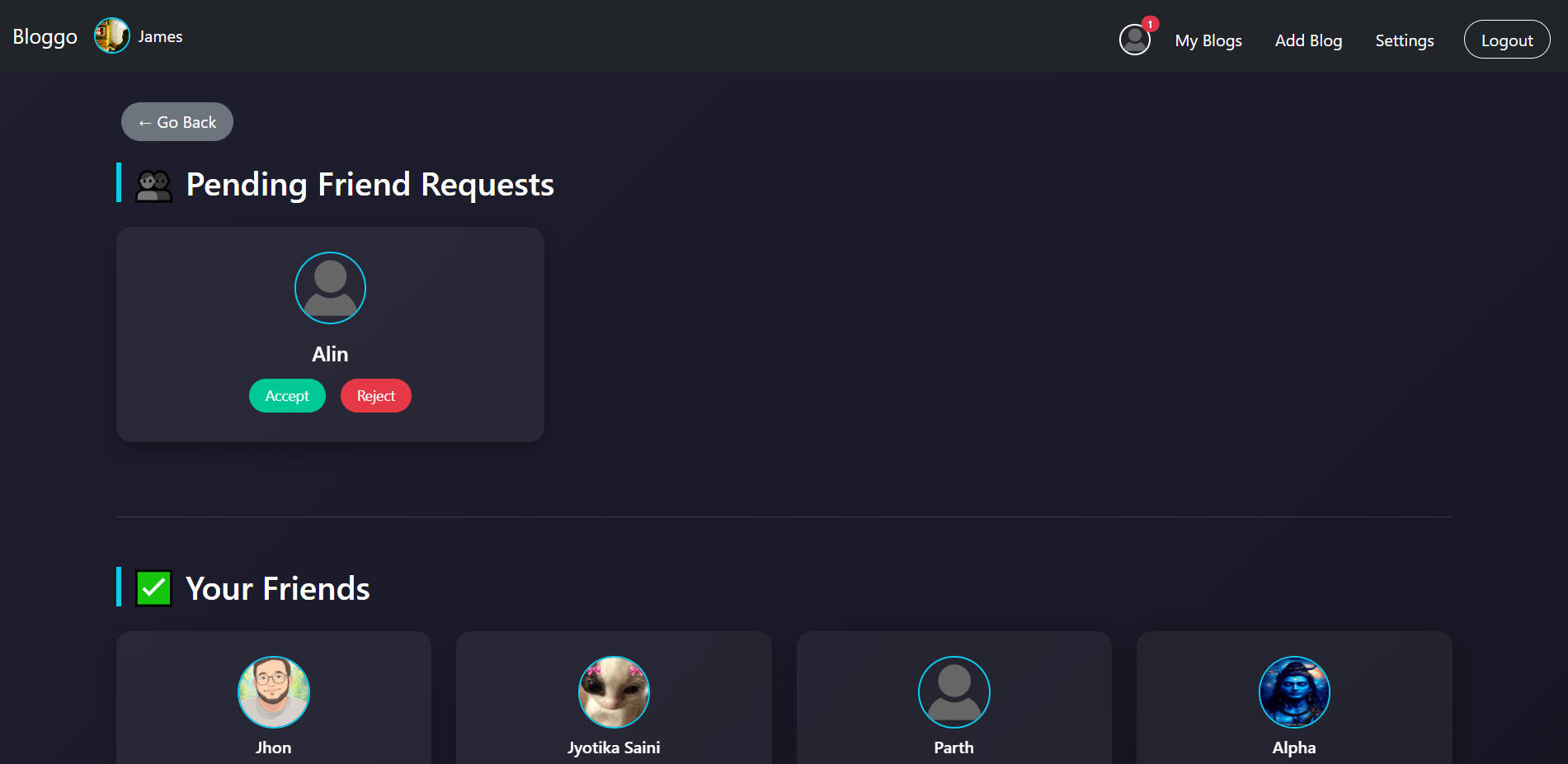 Early stages of adding social features — friendships now live, more to come